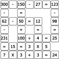 Math Cross Fun: Math Crossword